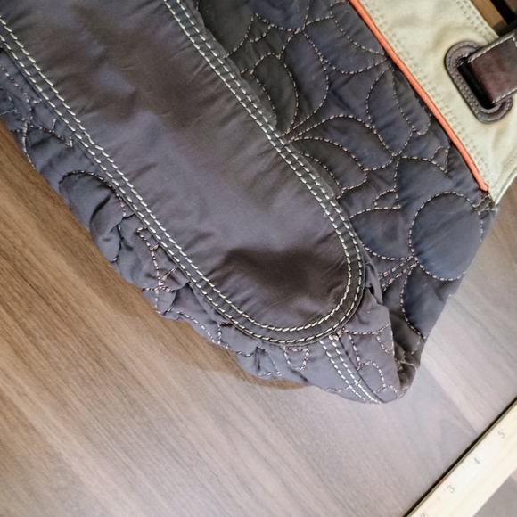 Fossil Brown and Tan Quilted Shoulder Bag - Picture 8 of 12